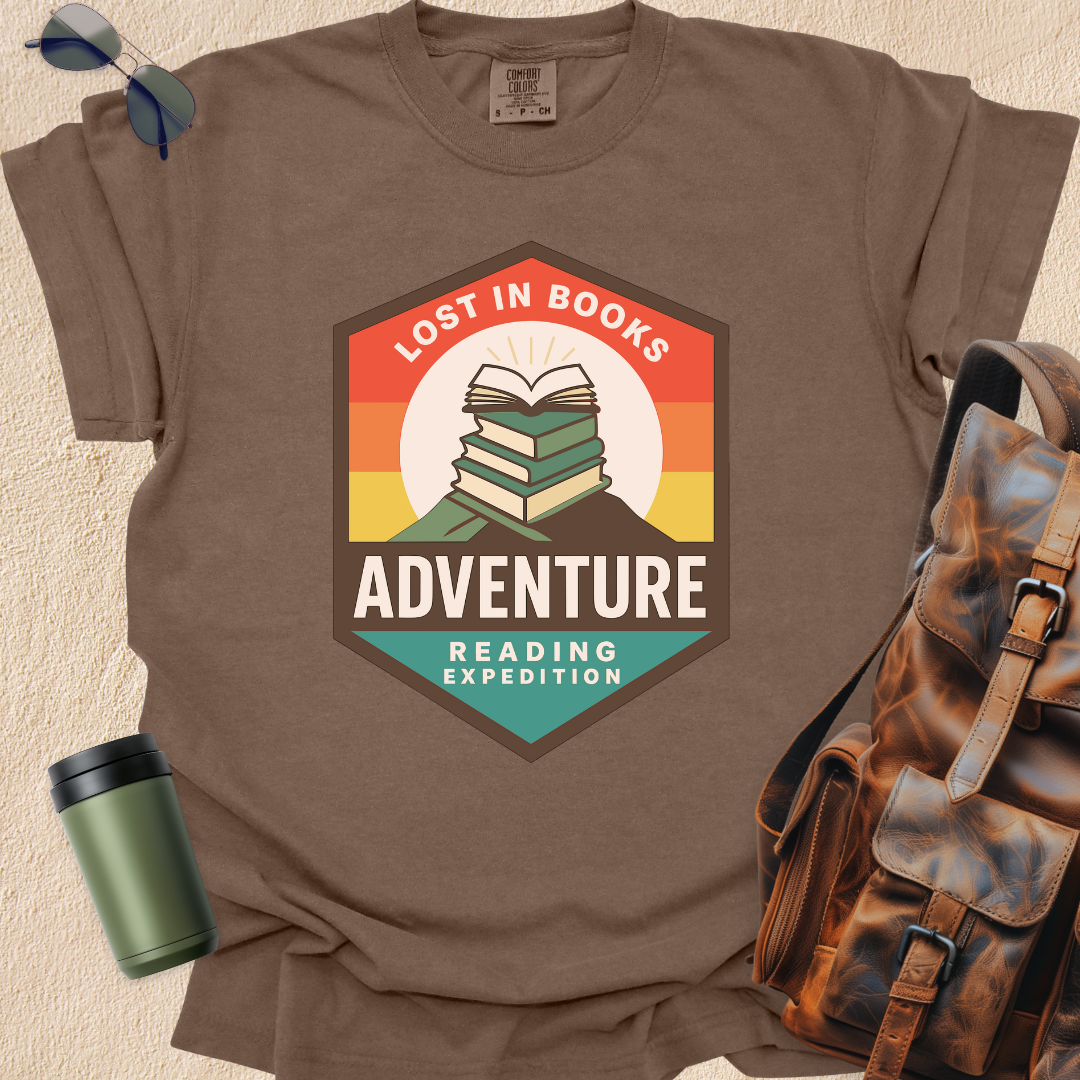 Lost in Books Adventure Tee
