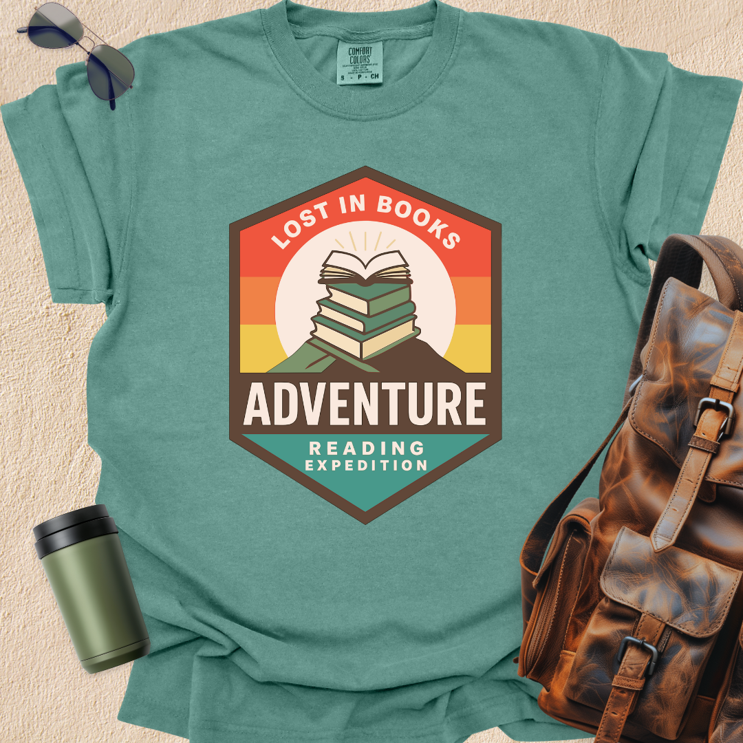Lost in Books Adventure Tee