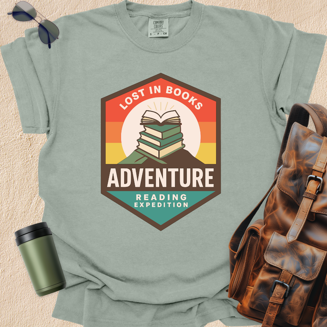 Lost in Books Adventure Tee