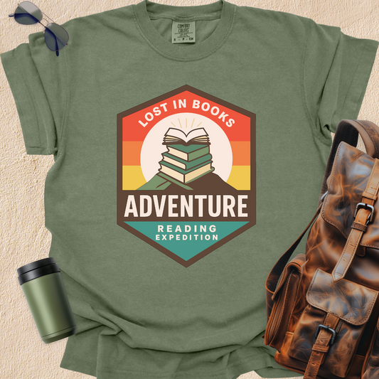 Lost in Books Adventure Tee