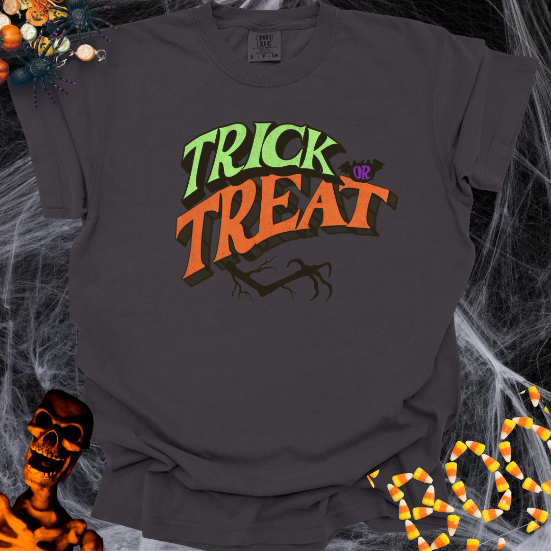 Truck or Treat Tee - Orange & Green