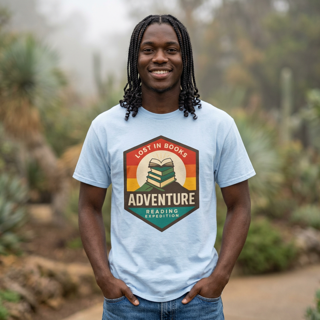 Lost in Books Adventure Tee